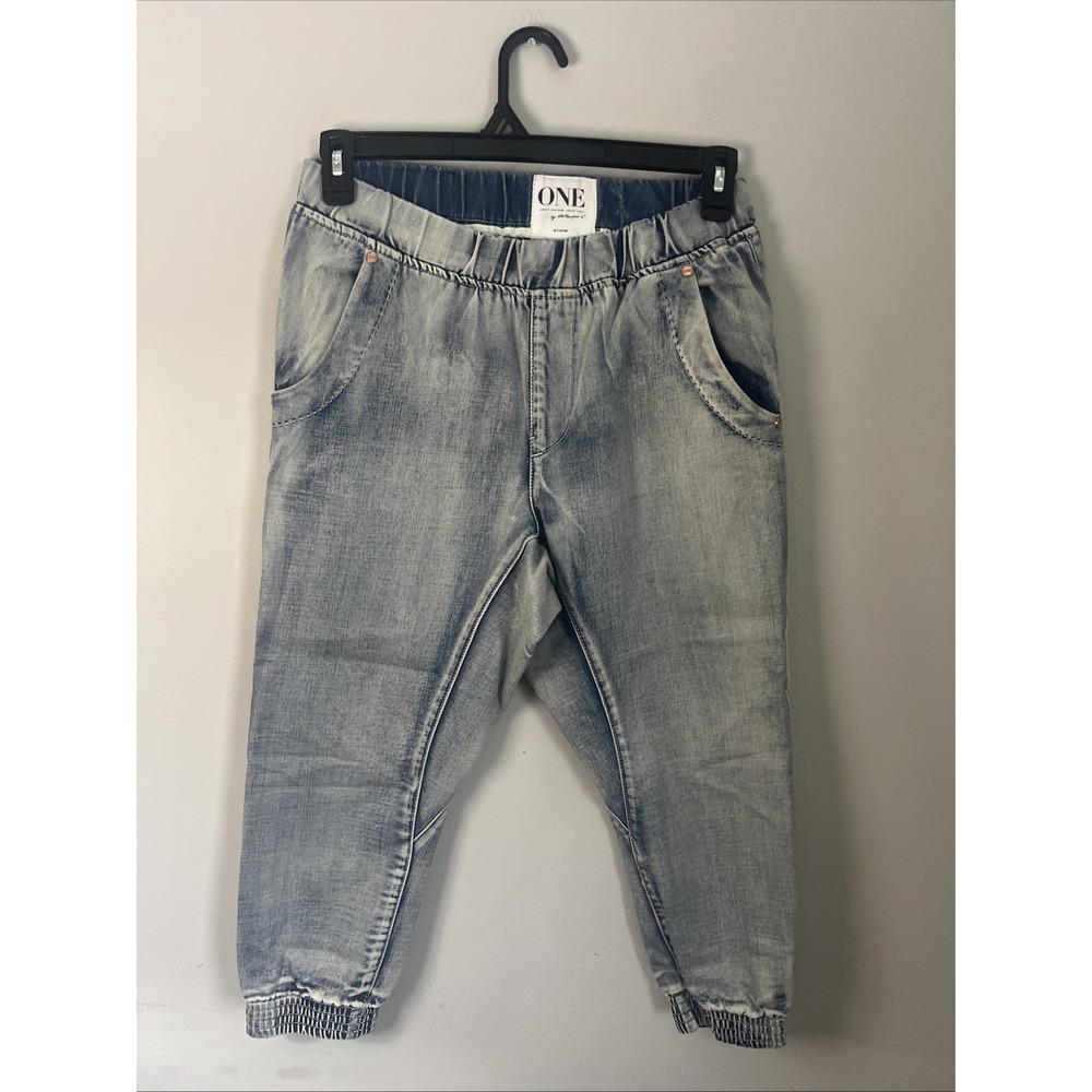 One Teaspoon Pants Womens Size 25  Blue Harem Tapered Stretch Pockets